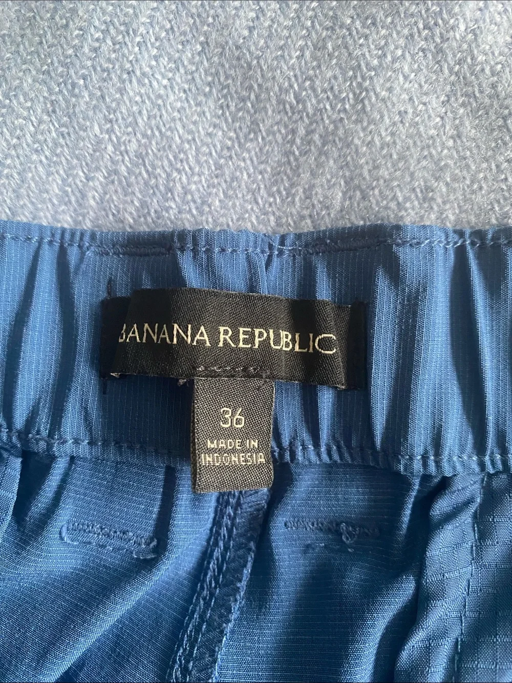 Banana Republic Men's Royal Blue Flat-Front Chinos